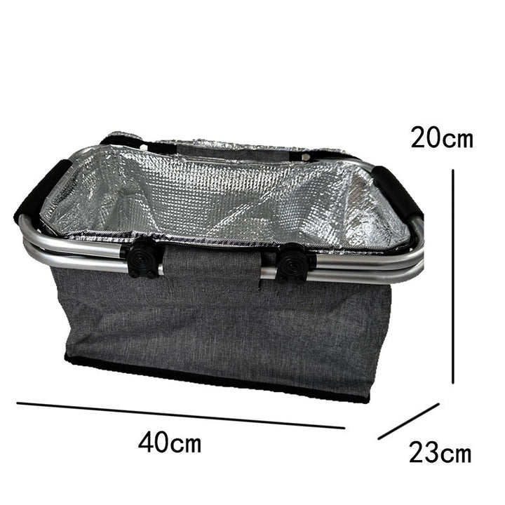 Kjølebag med robust aluminiumsramme og isolerende innvendig fôr Skanto