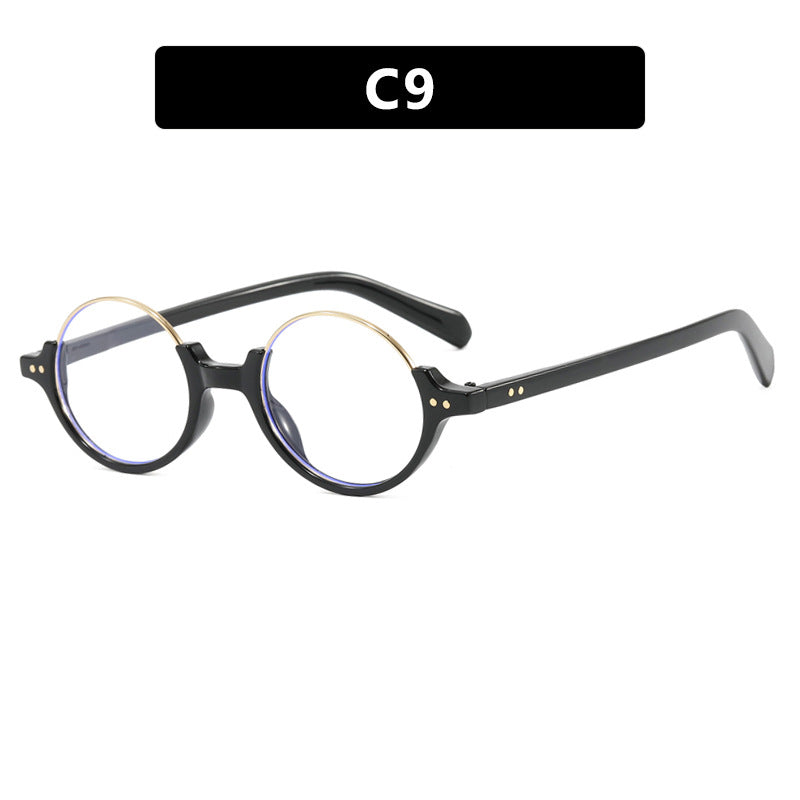 Women's round sunglasses with elegant plastic-coated frame Skanto