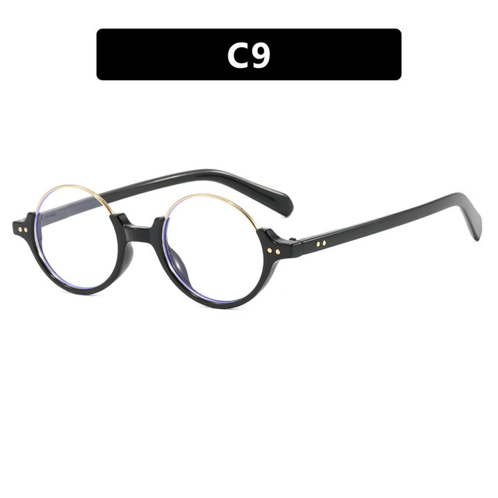 Women's round sunglasses with elegant plastic-coated frame Skanto