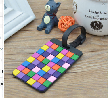 Unisex Bagasjelapp i fargerik mosaikkdesign Skanto