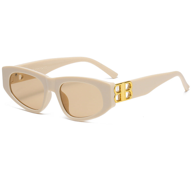 Dame Designer-solbrille med luksuriøse rammedetaljer Skanto