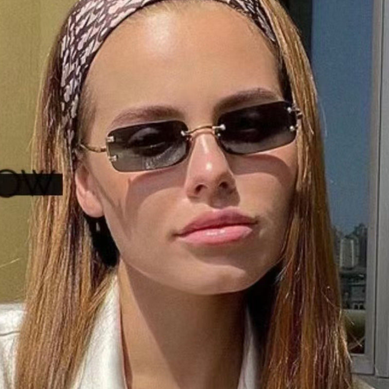 Women's square sunglasses with high-quality metal frame Skanto