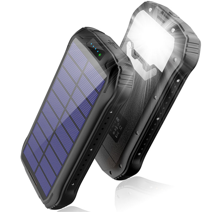 Solar Powerbank med vanntett hus og sos-funksjon Skanto