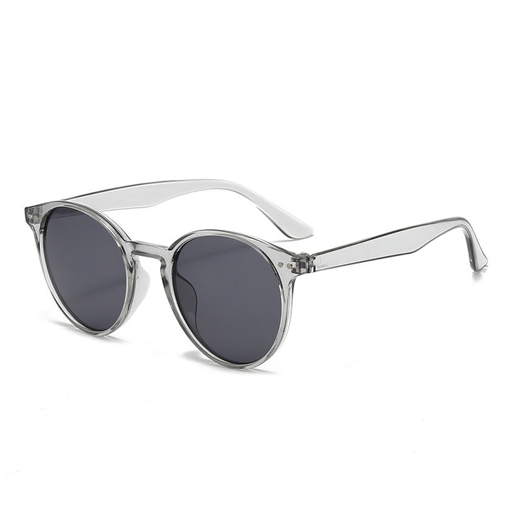Dame Cat-Eye solbriller med transparent ramme Skanto