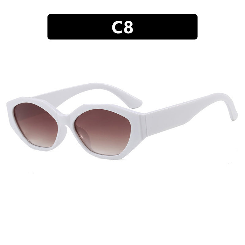 Women's stylish sunglasses in modern geometric design with protective UV filter Skanto
