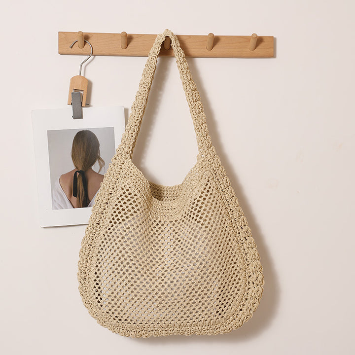 Hand-knotted net tote bag Skanto
