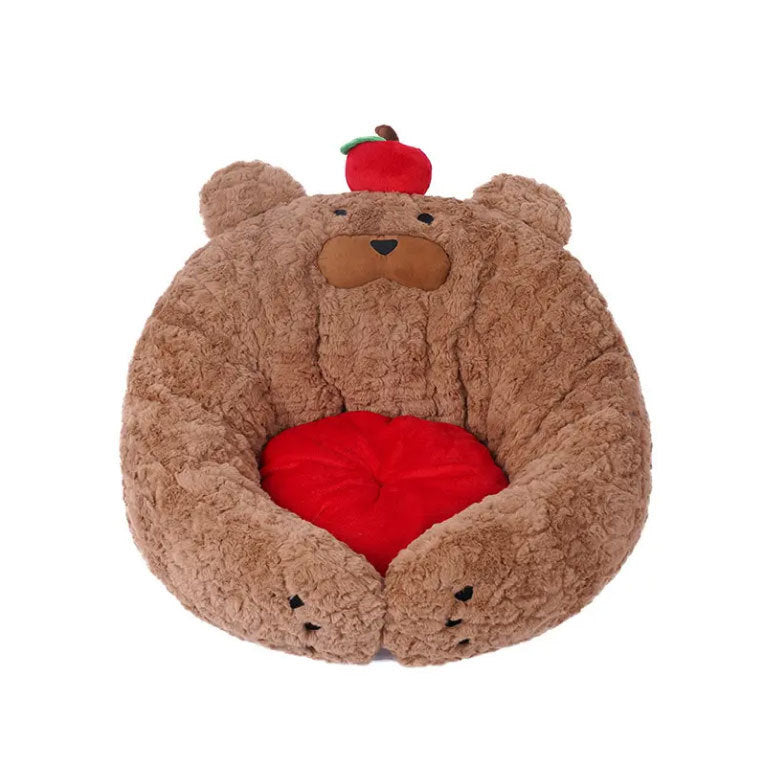 Plush Bamse-tema Loungebed for Hund