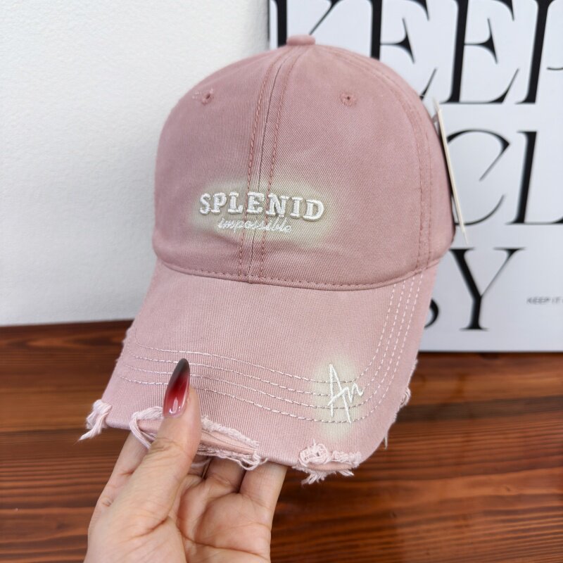 Kvinne Slitt Grafisk Baseball Caps Skanto