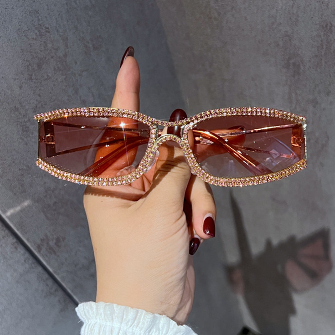 Damer Glamourøs Vintage-solbrille med strassdekor Skanto
