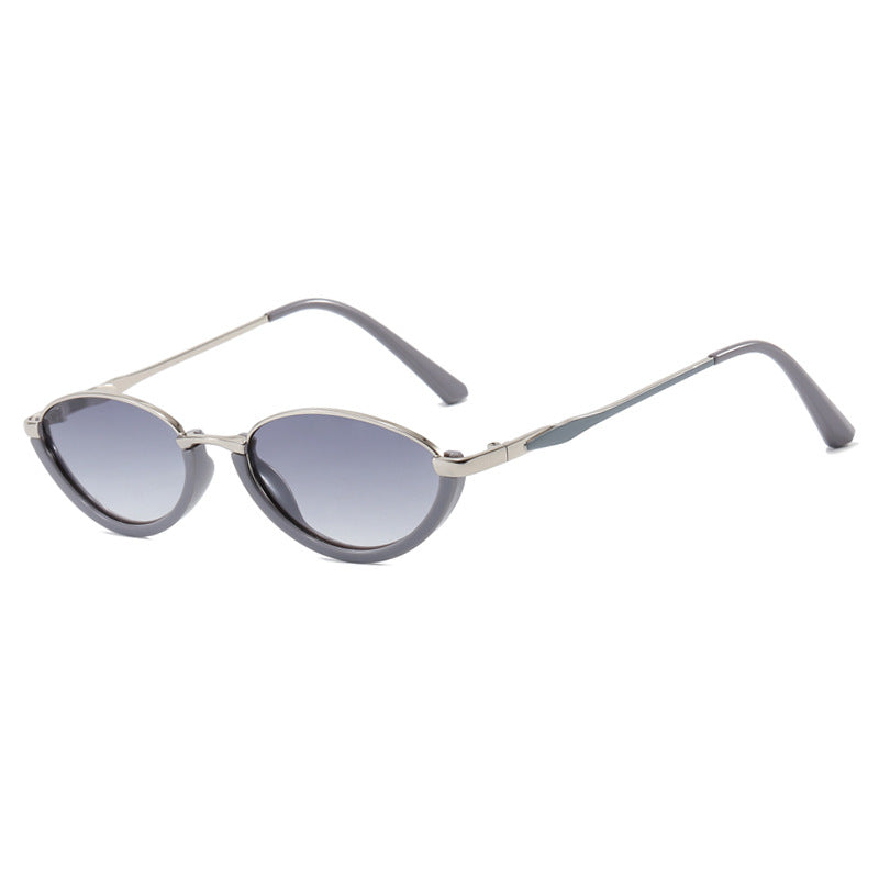 Women's Fashion Cat-Eye Sunglasses with Two-Tone Frame and UV Protection Skanto