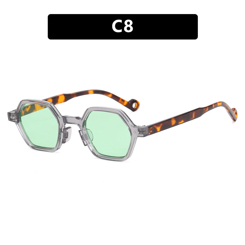Women's hexagonal sunglasses in modern design with protective lenses Skanto