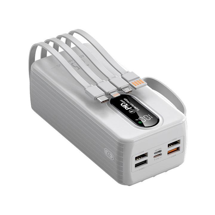 Powerbank med digitalt lade-display og multi-ladeporter Skanto