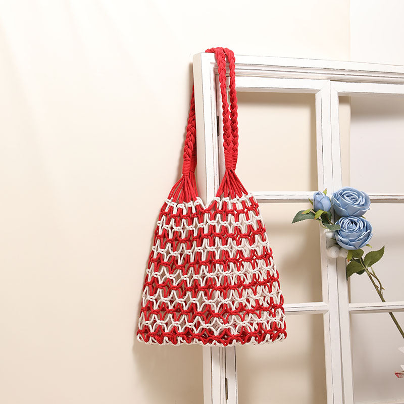 Hand-knotted tote and beach bag Skanto