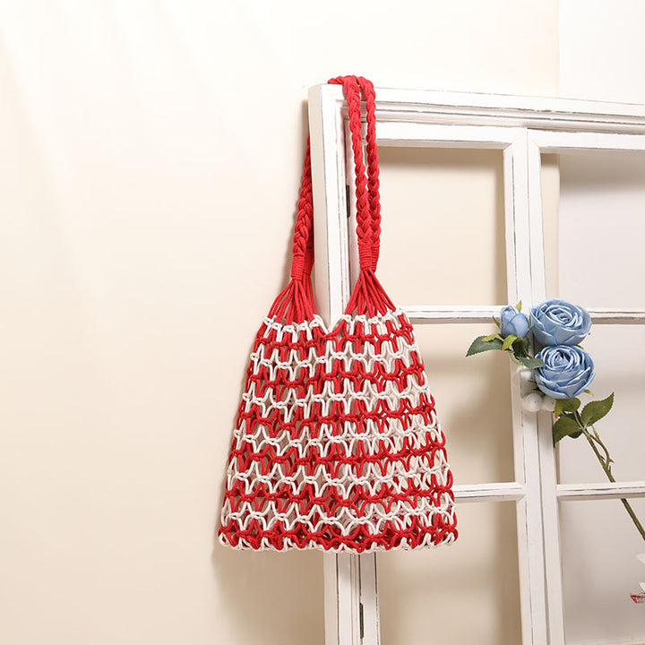 Hand-knotted tote and beach bag Skanto