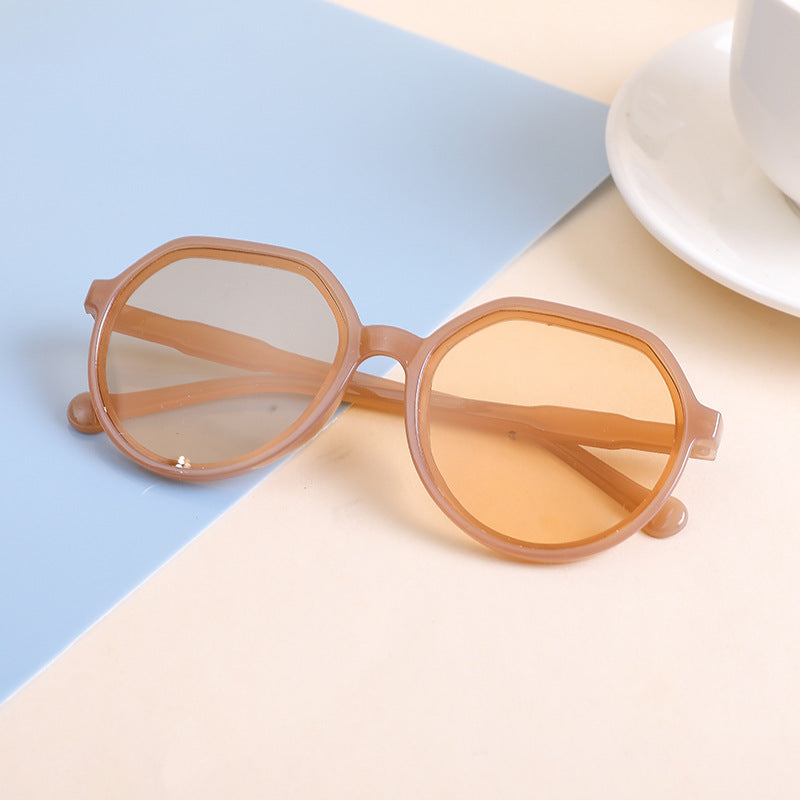 Dame moteriktig åttekantet solbrille Skanto
