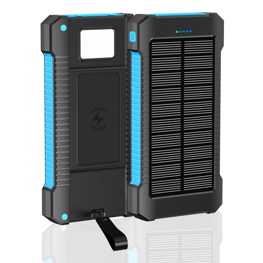 Robust Solarbatteri med Integrert LED-Lys Skanto