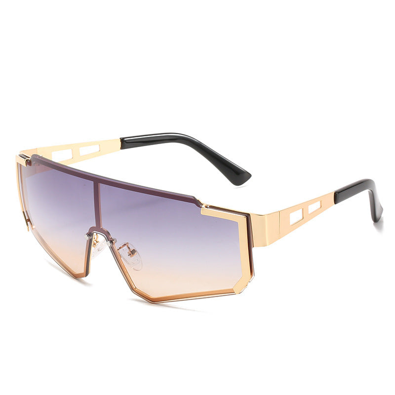Dame Oversized Sporty Solbriller med moderne ramme Skanto