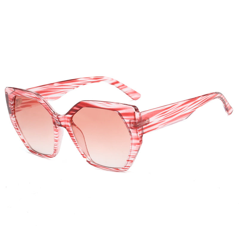 Dame oversized geometrisk solbrille Skanto