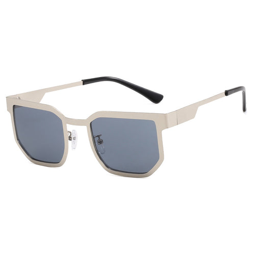 Women's modern sunglasses in trendy rectangular design with slim metal alloy. Skanto