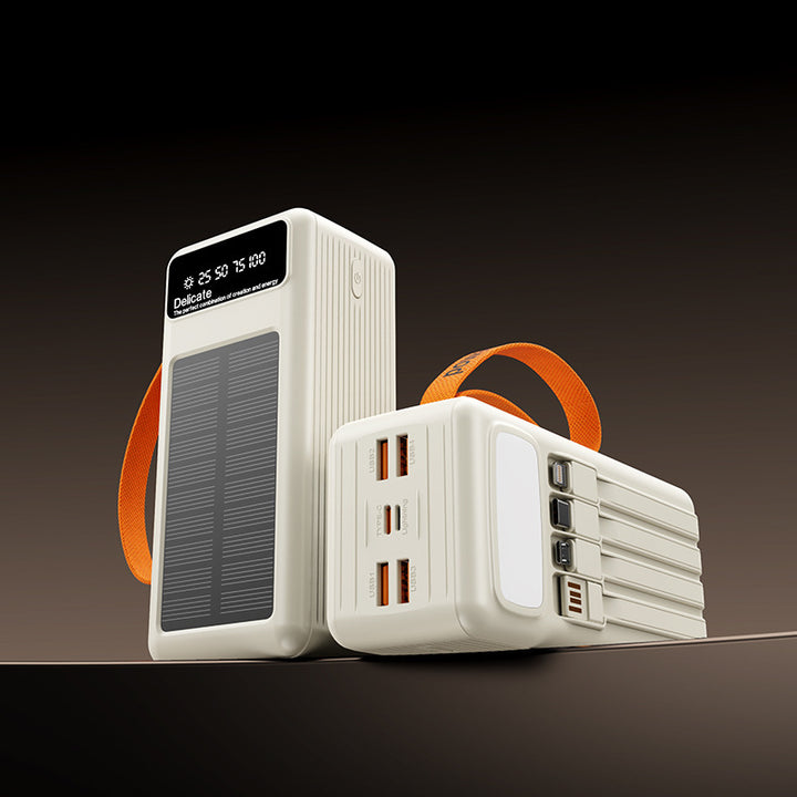 Bærbar solcelle Powerbank med høy kapasitet og smart ladeteknologi Skanto