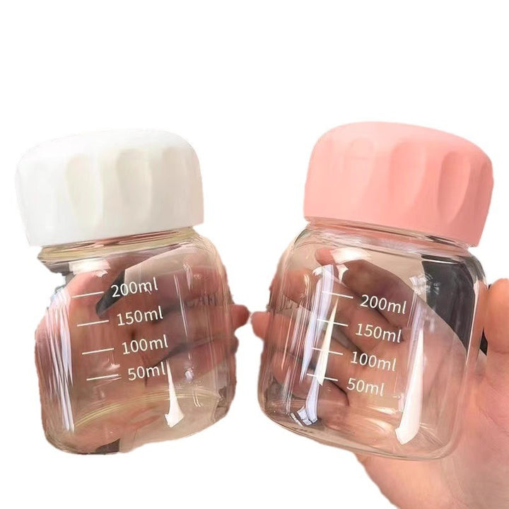 Kvinne Bærbar Glass Melkekopp Skanto