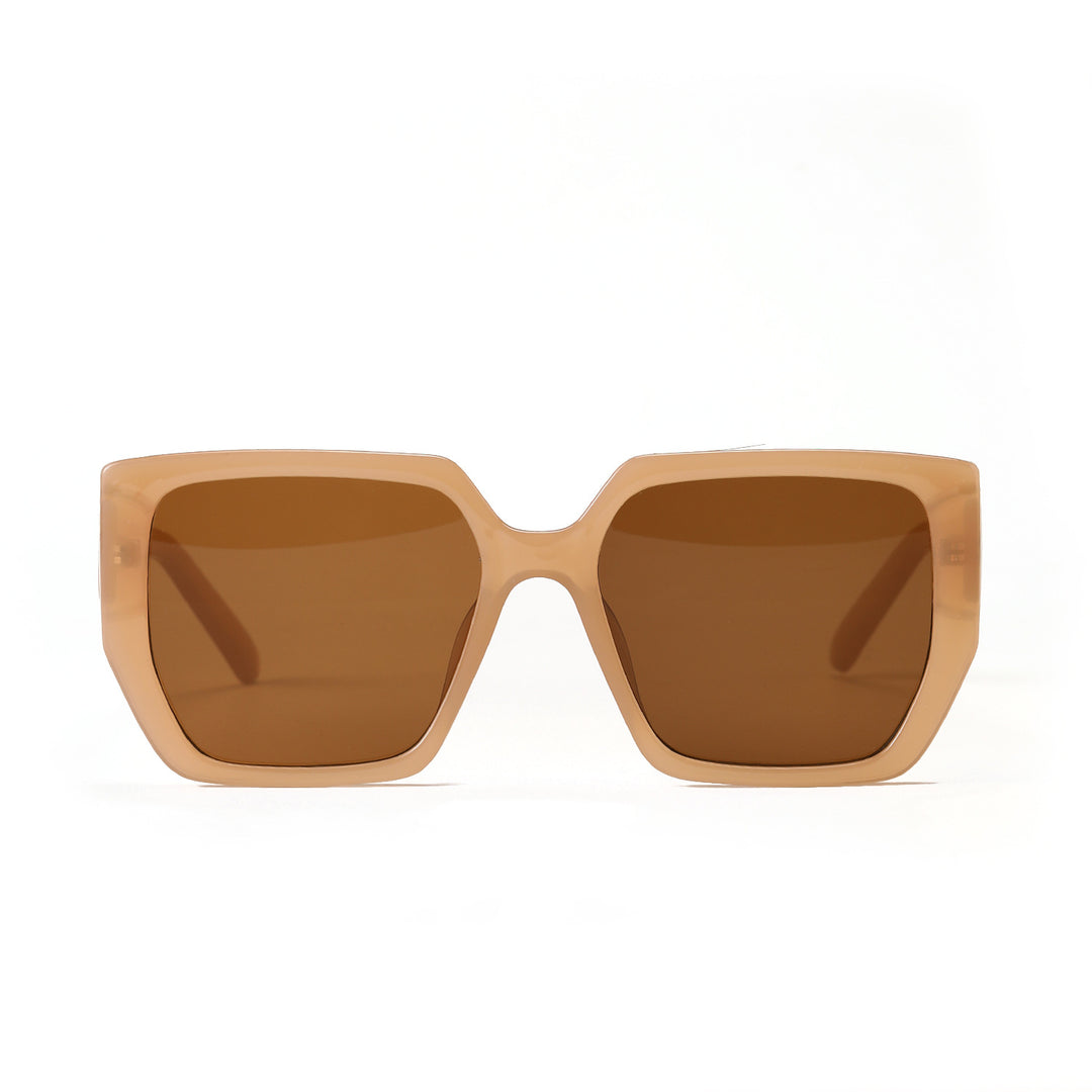 Dame kvadratisk solbrille med beskyttende UV-beskyttelse og moderne design Skanto