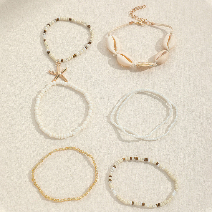 Skanto | 7pc Boho Strand Armbåndstakk