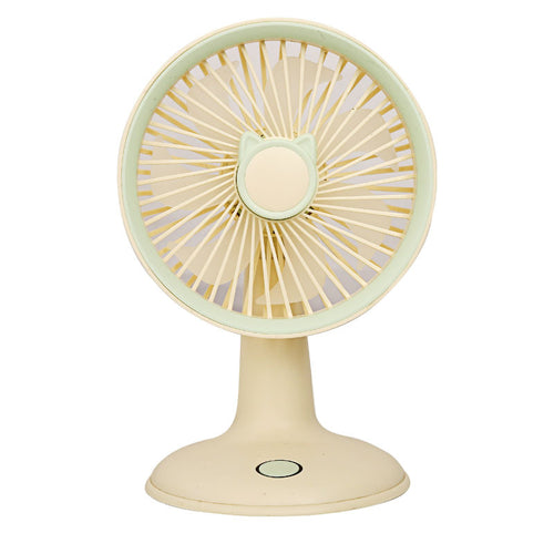 Dame Bærbar Mini-Ventilator i lekent kattemønster Skanto