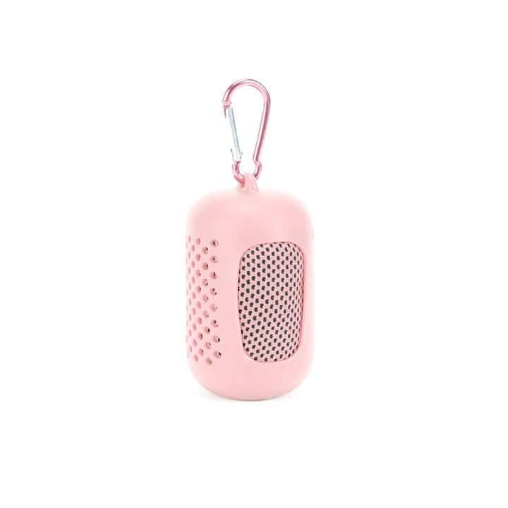 Dame bærbar Bluetooth-høyttaler med karabinkrok Skanto