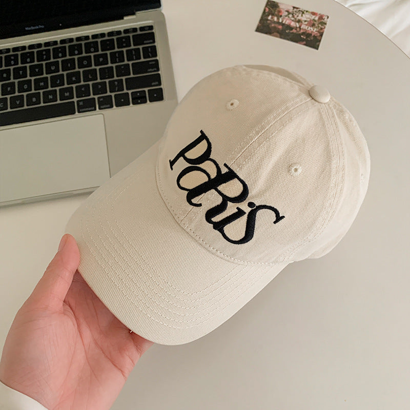 Dame bomullsbroderte caps Skanto
