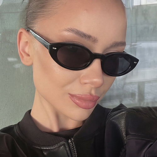 Women's Cat-Eye Sunglasses with Modern Transparent Frame Skanto