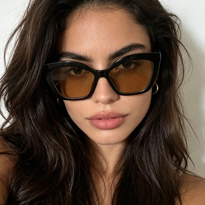 Dame ekstravagante Cat-Eye solbriller Skanto