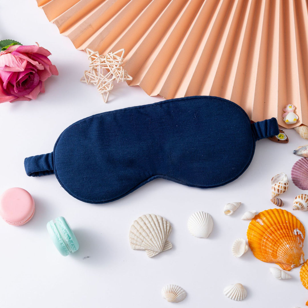 Dame nan lett bomull søvnmaske med ergonomisk polstring og elastisk komfortbånd Skanto