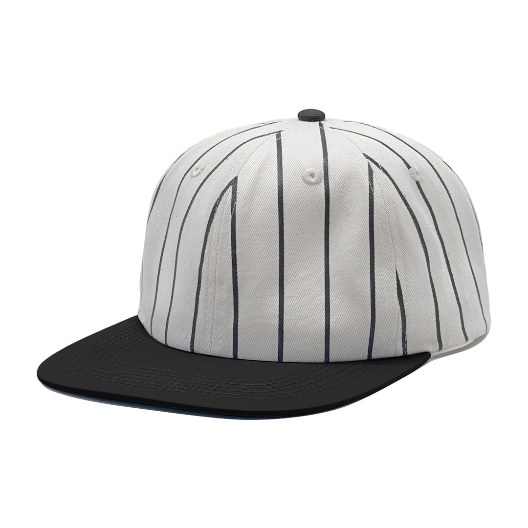 Dame moteriktig caps med stripe mønster Skanto