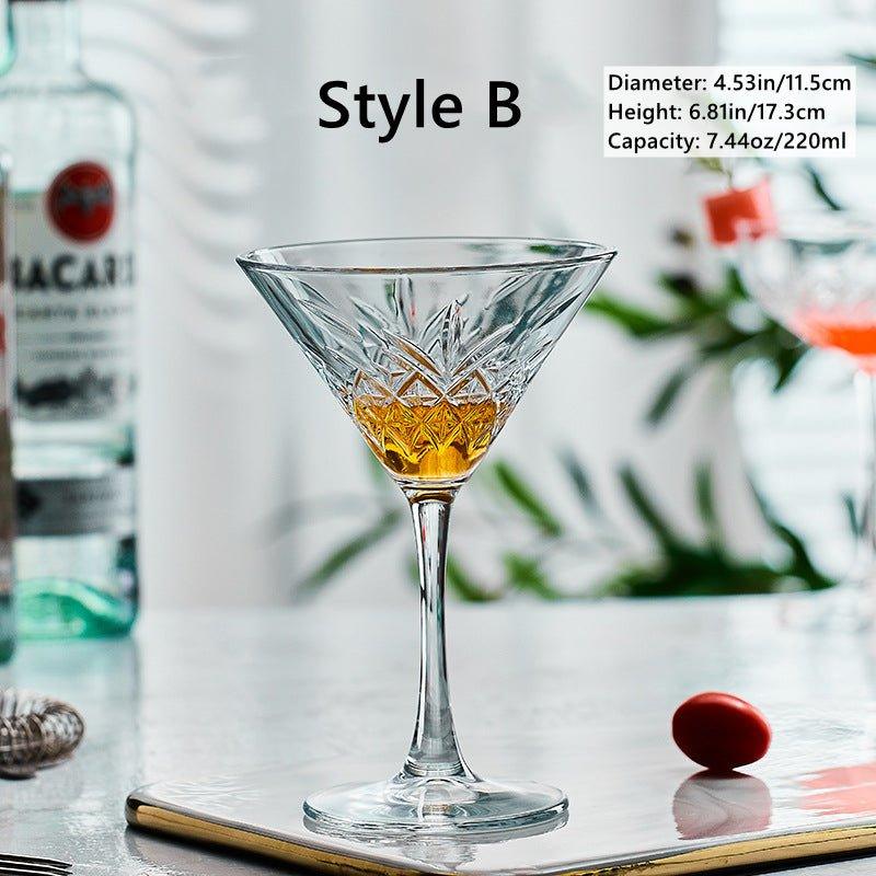 Mønstret Martini Cocktail Glasser | Skanto