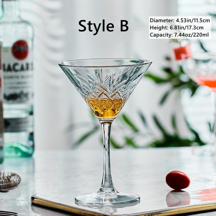 Mønstret Martini Cocktail Glasser | Skanto