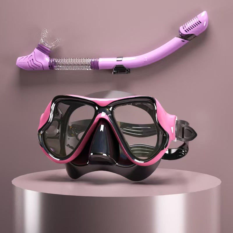 Tauchmaske med ergonomisk design og et fleksibelt snorkel Skanto