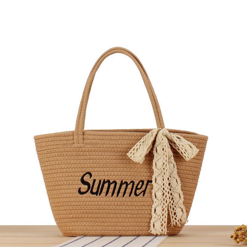 Beach bag in modern basket weave Skanto