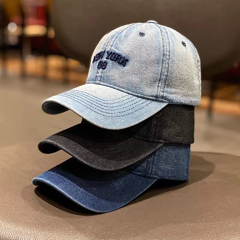 Kvinne Vintage-inspirert Denim Baseball Caps Skanto