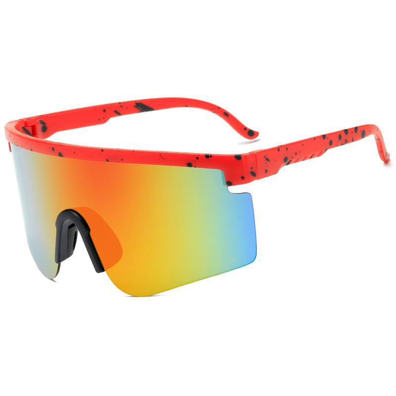 Unisex Overdimensjonerte Ytelses Sports Solbriller Skanto