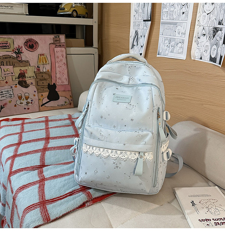 Elegant Multi-Compartment Skole Rygsekk