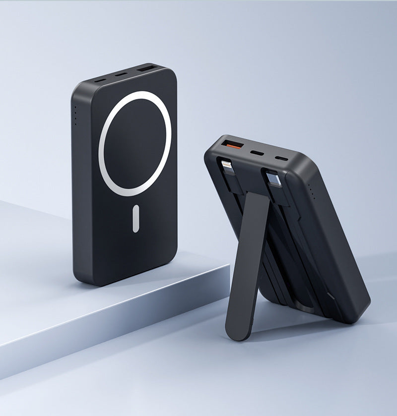 Magnetisk bærbar powerbank med stativfunksjon Skanto