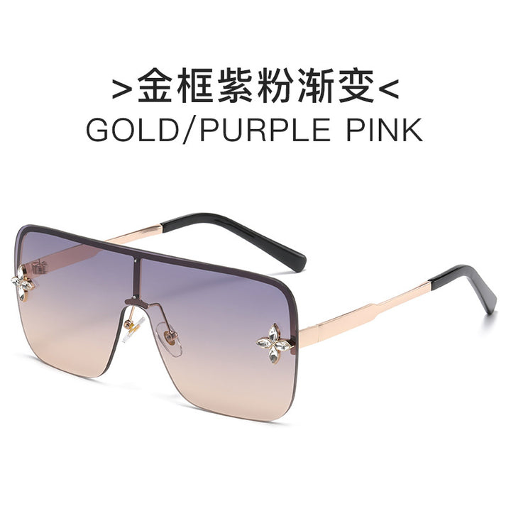 Dame Couture solbrille i elegant geometrisk design Skanto