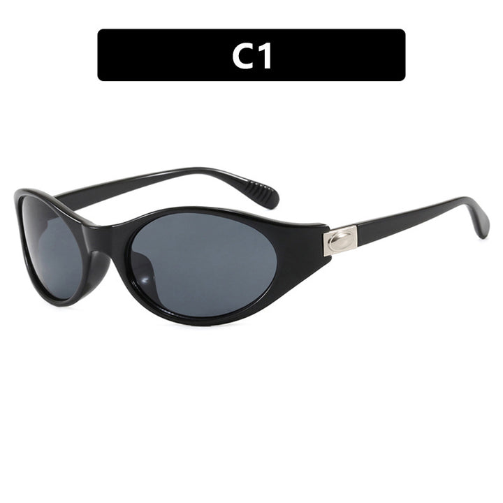 Women's stylish sunglasses in elegant oval design with protective UV filter Skanto