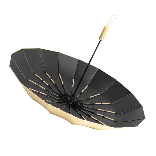 Damer elegant folder paraply med slitesterk strukturdesign Skanto