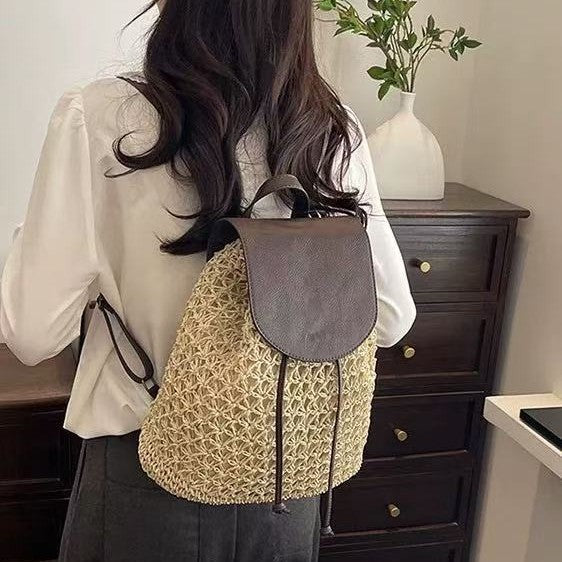 Handmade Backpack Bag in Natural Material Skanto