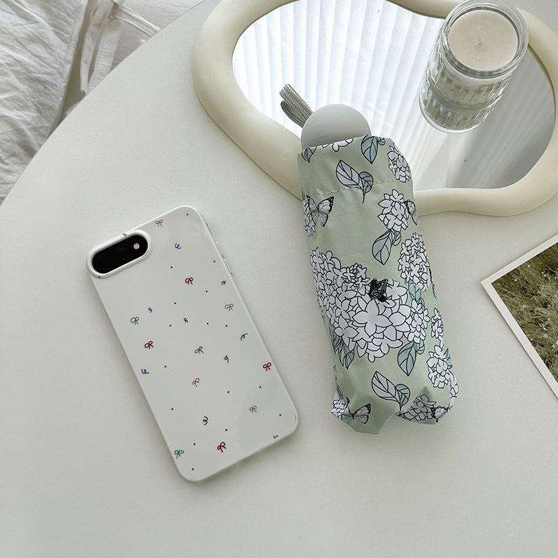 Dame Faltbar paraply med innovativt blomsterdesign Skanto