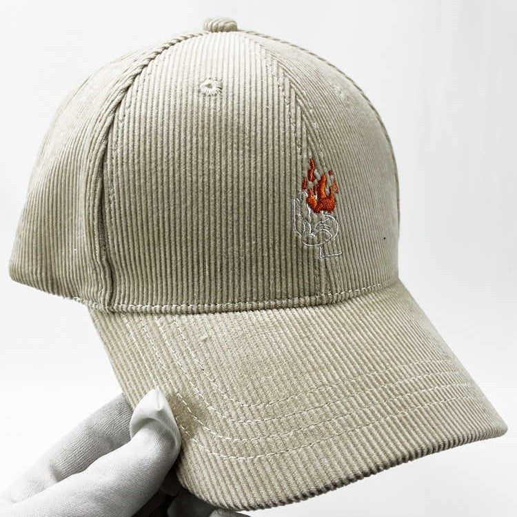 Herre kordfløyel grafisk baseball cap Skanto