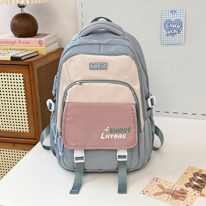 Multi-lomme Casual Skole Rygsekk