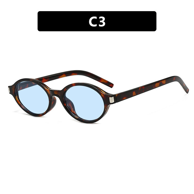 Women's elegant round sunglasses with modern frame Skanto